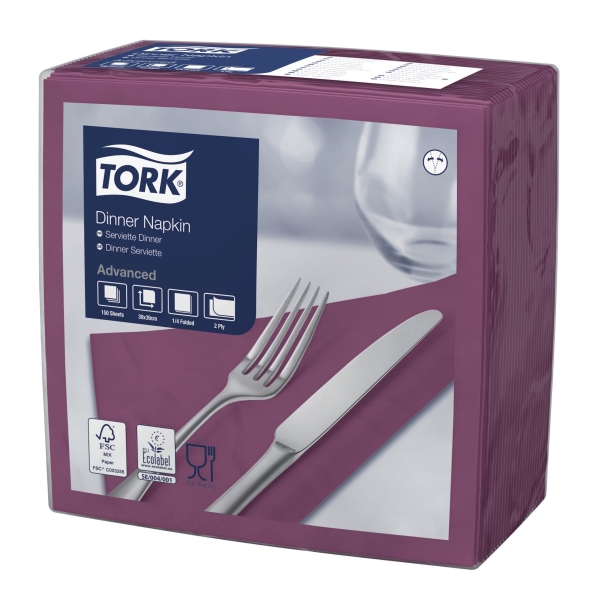 Servet Dinner Advanced 478764 1/4 - Paars