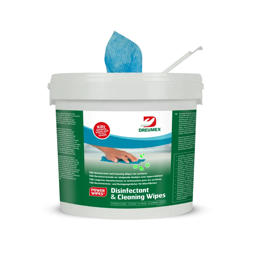 Dreumex Desinfectant & Cleaning Wipes Blue - Emmer 700stuks
