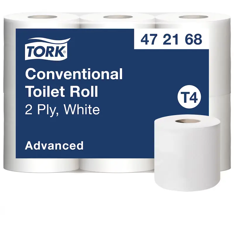 T4 472168 Advanced Conventional Toiletpapier - 2Laags / 400Vellen - 42Rollen