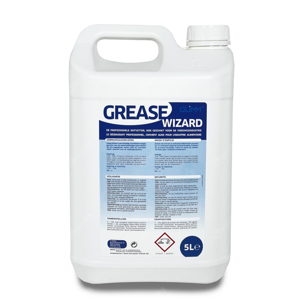 GLIMM Grease Wizard Ontvettende Reiniger - 5L