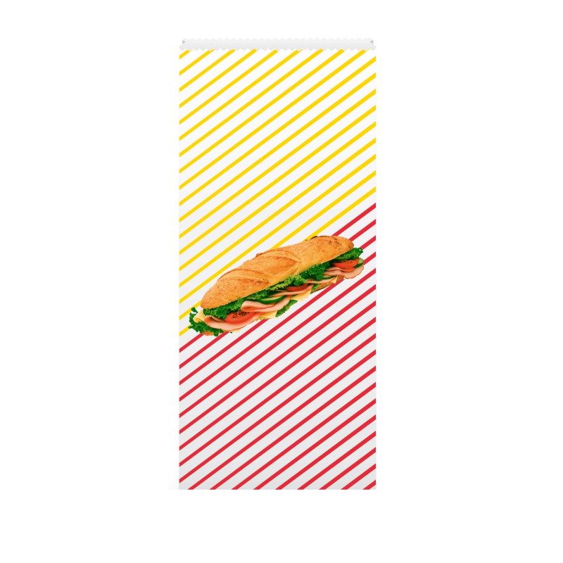 Stokbroodzak Paraffine Standaard 40cm (12/40) - Sandwich-design
