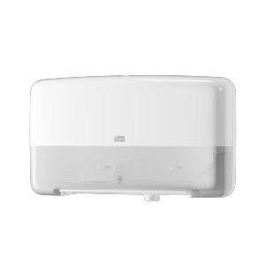 T2 555500 Twin Mini Jumbo Toiletpapier Dispenser - Wit