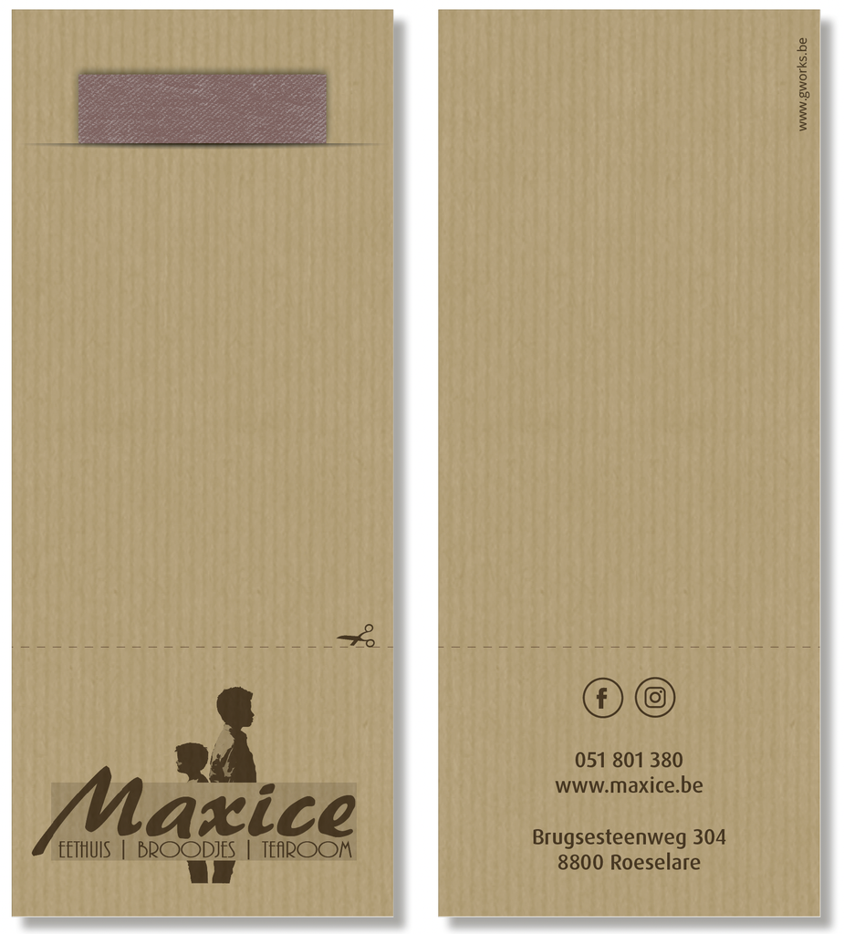 Bestekpochette ECO PERFO Classic MAXICE - 500st