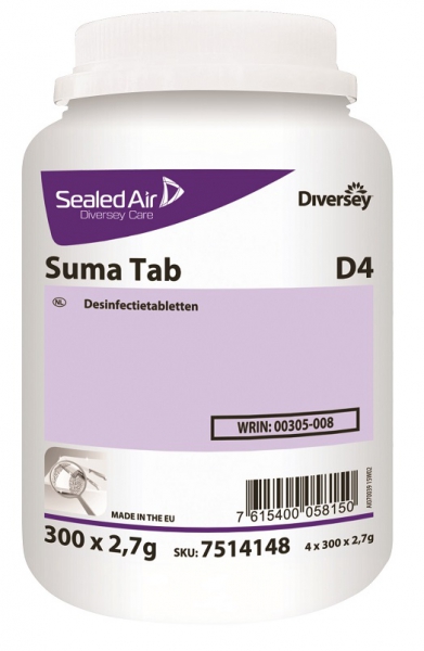 Suma Tab D4 Desinfectietabletten 6607B - 300st