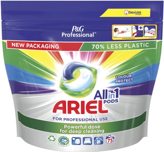 Ariel Wasmiddel Pods "Color" Professional - All in one - 75stuks