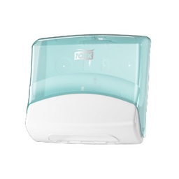 [AR01094] W4 654000 Folded Wiper/Cloth Dispenser - Wit/Blauw