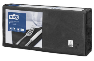 [AR01913] Servet Lunch 33x33cm 477148 - 2000st - Zwart
