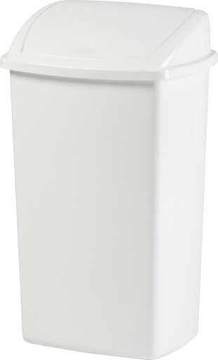 [AR04061] Afvalbak 50L met Klapdeksel - Wit