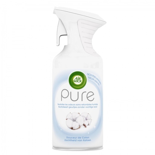 [AR04086] Air Wick Sprayer Luchtverfrisser Pure Zachtheid van Katoen - 250ml