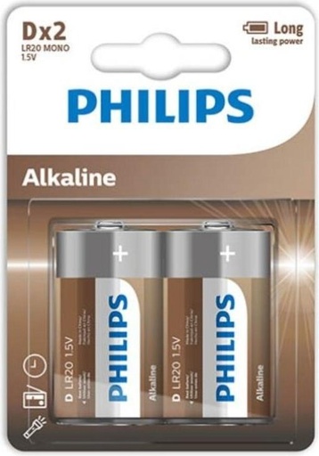 [AR04189] Batterijen Alkaline D / LR20 - 2stuks